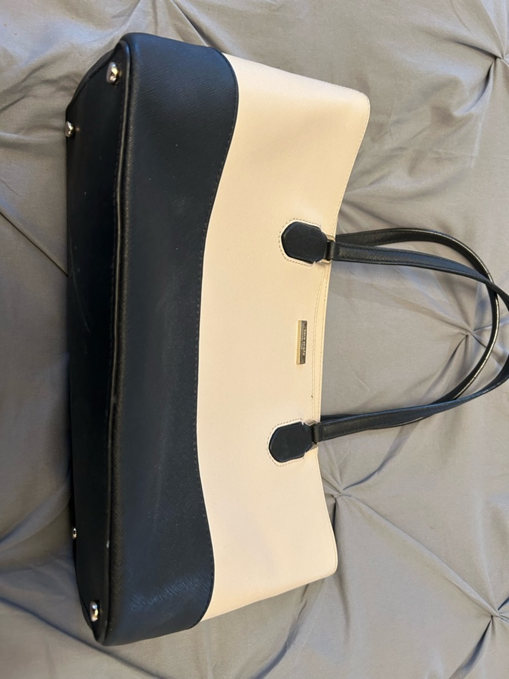kate spade Cream and Black Colorblock Tote/ Bonus Wallet included in Bundle - Picture 3 of 6